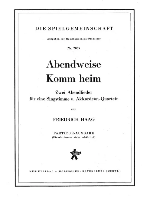 Abendweise / Komm heim